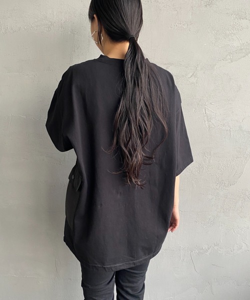 CHUMS（チャムス）の「[CHUMS/チャムス] ヘビーウェイト ユーティリティポケットTシャツ（Tシャツ/カットソー・レディース・ブラック/ホワイト・XL/M/L）」の22枚目の写真