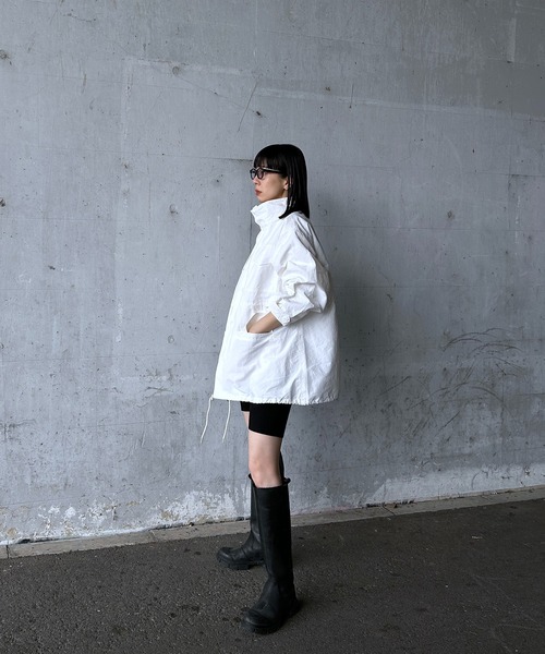 y/m by RIKA(イムバイリカ)の「ナイロンハーフ丈モッズコート(モッズコート・レディース・ブラック/カーキ/アイボリー・FREE)」の6枚目の写真