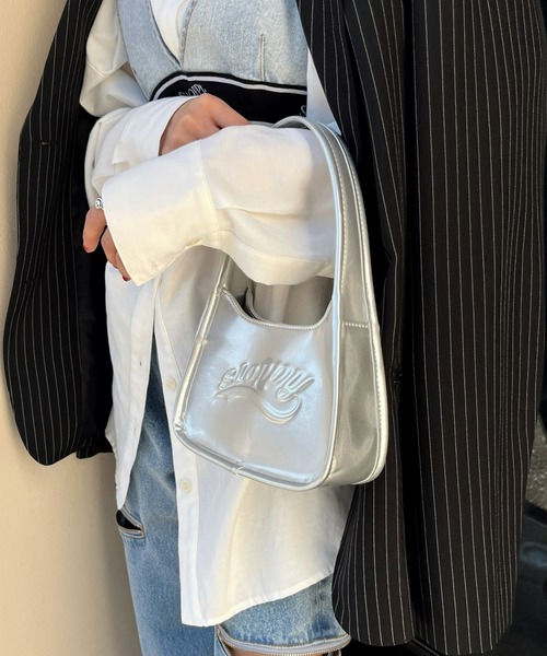 WHO'S WHO gallery(フーズフーギャラリー)の「SLOPPYエンボスミニBAG(ハンドバッグ・レディース・ブラック/シルバー・FREE)」の5枚目の写真