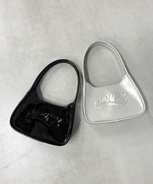WHO'S WHO gallery(フーズフーギャラリー)の「SLOPPYエンボスミニBAG(ハンドバッグ・レディース・ブラック/シルバー・FREE)」の7枚目の写真