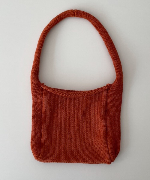El mar（エルマール）の「El mar　ニットミニトートバッグ（トートバッグ・レディース・オレンジ/アイボリー・ONE SIZE）」の10枚目の写真