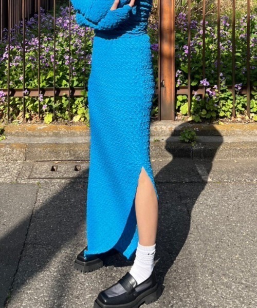 AMAIL（アマイル）の「Ariel long skirt（スカート・レディース・アイボリー/ブルー/ブラック・FREE）」の3枚目の写真