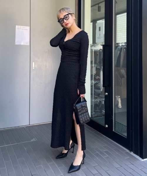 AMAIL（アマイル）の「Ariel long skirt（スカート・レディース・アイボリー/ブルー/ブラック・FREE）」の4枚目の写真