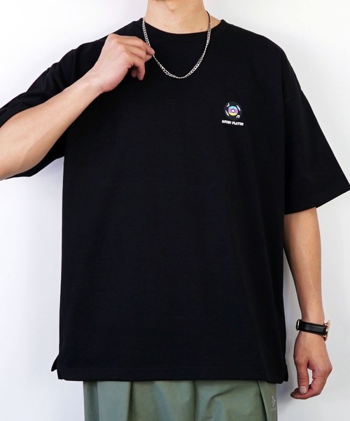 Burner（バーナー）の「【GROOVY STORE】ワンポイント刺繍バックプリントTシャツ（Tシャツ/カットソー・メンズ・B/D/C/杢グレー/ブラック/その他1/イエロー/その他2/その他3/ホワイト/A/その他4・L/M/LL）」の14枚目の写真