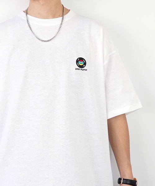 Burner（バーナー）の「【GROOVY STORE】ワンポイント刺繍バックプリントTシャツ（Tシャツ/カットソー・メンズ・B/D/C/杢グレー/ブラック/その他1/イエロー/その他2/その他3/ホワイト/A/その他4・L/M/LL）」の21枚目の写真