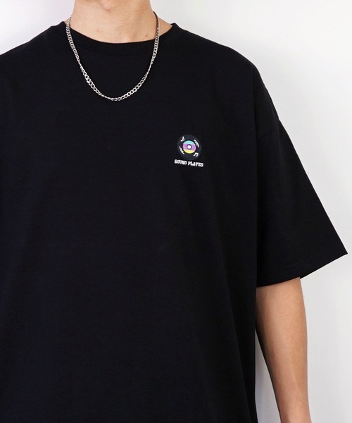 Burner（バーナー）の「【GROOVY STORE】ワンポイント刺繍バックプリントTシャツ（Tシャツ/カットソー・メンズ・B/D/C/杢グレー/ブラック/その他1/イエロー/その他2/その他3/ホワイト/A/その他4・L/M/LL）」の22枚目の写真