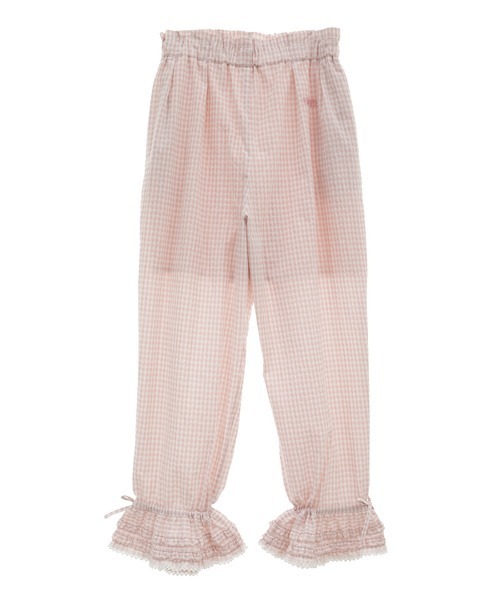 【美品】ピンクハウス ドビーギンガムチェックドロワーズ/2023年 春 PINK HOUSE（ピンクハウス）の「ドビーギンガムドロワーズ