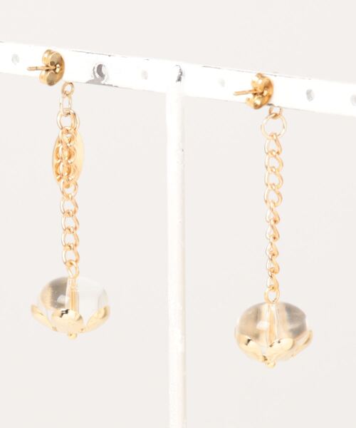 tone（トーン）の「【handmadeaccessory R】clear flower ピアス(MA)（ピアス（両耳用）・レディース・ゴールド・FREE）」の4枚目の写真