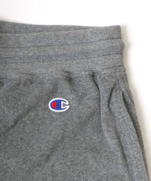 Champion（チャンピオン）の「Champion/チャンピオン コットンUSA パイル ロゴワッペン ワンポイント刺繍 ショートパンツ/ハーフパンツ/無地ショーツ/レディース メンズ（スウェットパンツ・メンズ・グレー/ブラック/オリーブ/ネイビー/ホワイト・L/XL/M）」の13枚目の写真