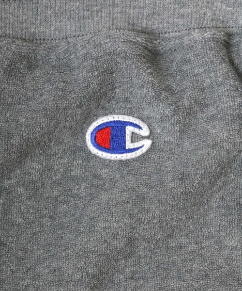 Champion（チャンピオン）の「Champion/チャンピオン コットンUSA パイル ロゴワッペン ワンポイント刺繍 ショートパンツ/ハーフパンツ/無地ショーツ/レディース メンズ（スウェットパンツ・メンズ・グレー/ブラック/オリーブ/ネイビー/ホワイト・L/XL/M）」の14枚目の写真