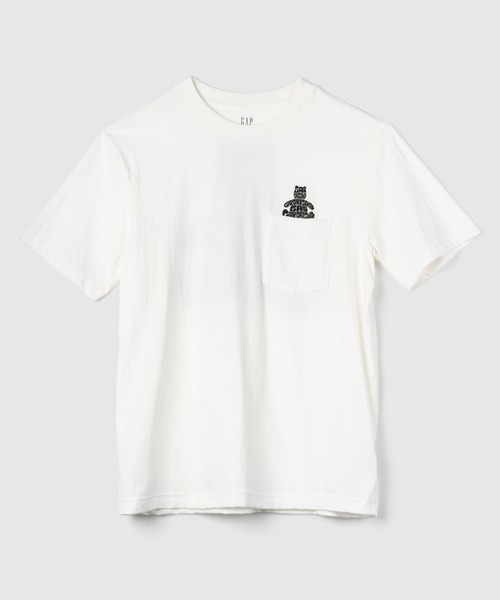 GAP（ギャップ）の「ブラナンベア ポケットTシャツ(ユニセックス)（Tシャツ/カットソー・メンズ・ブラック/ブルー/アイボリー/ホワイト/レッド/ピンク・M/S/L/XS/XL）」の16枚目の写真