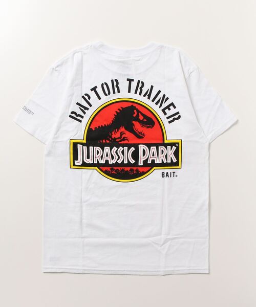 BAIT(ベイト)の「BAIT × JURASSIC PARK RAPTOR TEE 235-JSP-TEE-001(Tシャツ/カットソー・メンズ・ベージュ/ホワイト・X-LARGE/LARGE/MEDIUM/SMALL)」の8枚目の写真