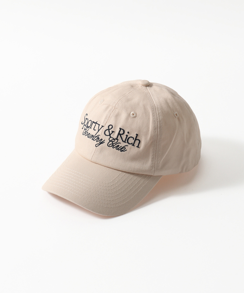 新品 Sporty&Rich SR COUNTRY CLBU キャップ 帽子 Sporty & Rich - SR カントリー クラブ ハット | HBX - ハイプ