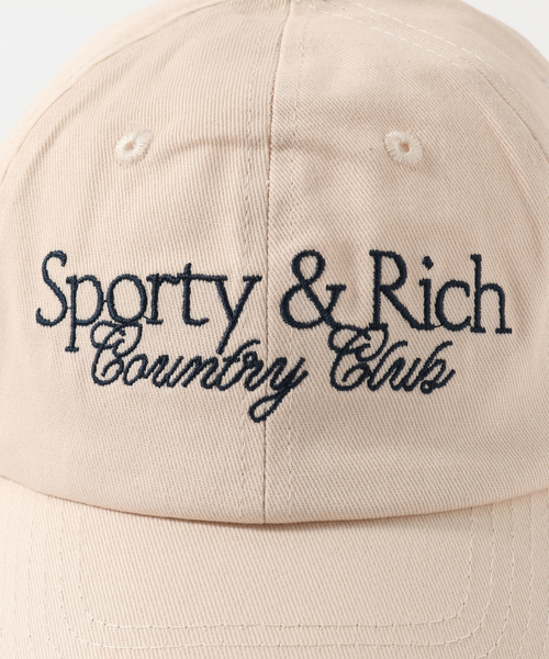 新品 Sporty&Rich SR COUNTRY CLBU キャップ 帽子 SPORTY&RICH（スポーティアンドリッチ）の「【SPORTY&RICH