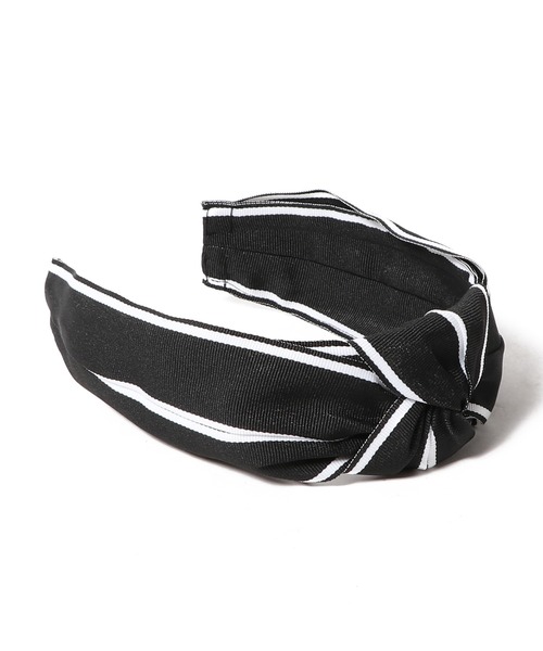 Jennifer Ouellette（ジュエファーオウレット）の「JENNIFER OUELLETTE / ストライププリントカチューシャ（カチューシャ・レディース・ブラック系その他・FREE）」の2枚目の写真