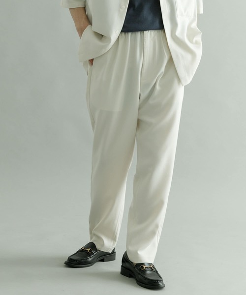 URBAN RESEARCH(アーバンリサーチ)の「URBAN RESEARCH iD Reflax LINEN LIKE PANTS(その他パンツ・メンズ・グレー/グリーン系その他/アイボリー・LARGE/MEDIUM)」の4枚目の写真