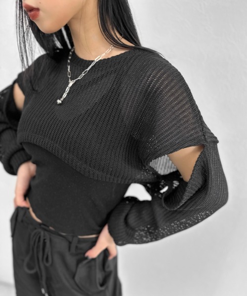 カットアウトトップス カットアウトリボントップス - オフホワイト | ZARA Japan / 日本