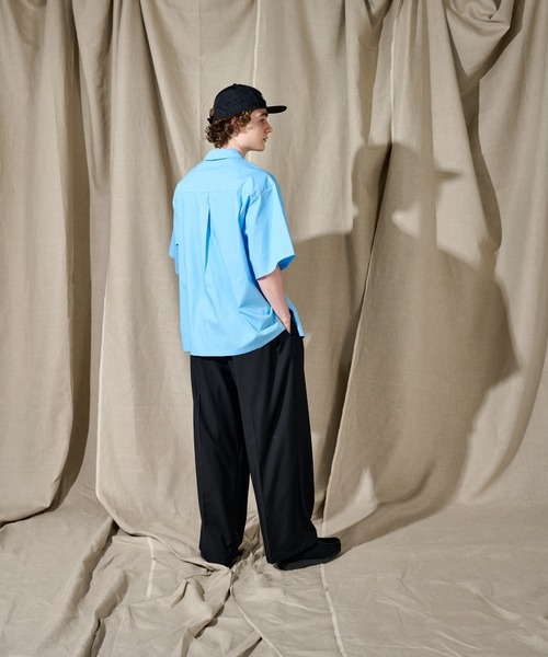 WETTEMPT(ウィテンプト)の「OPEN COLLAR BROAD SHIRT/オープンカラーブロードシャツ(シャツ/ブラウス・メンズ・サックスブルー/アイボリー・SMALL/MEDIUM/LARGE)」の14枚目の写真