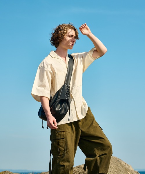 WETTEMPT(ウィテンプト)の「OPEN COLLAR BROAD SHIRT/オープンカラーブロードシャツ(シャツ/ブラウス・メンズ・サックスブルー/アイボリー・SMALL/MEDIUM/LARGE)」の9枚目の写真
