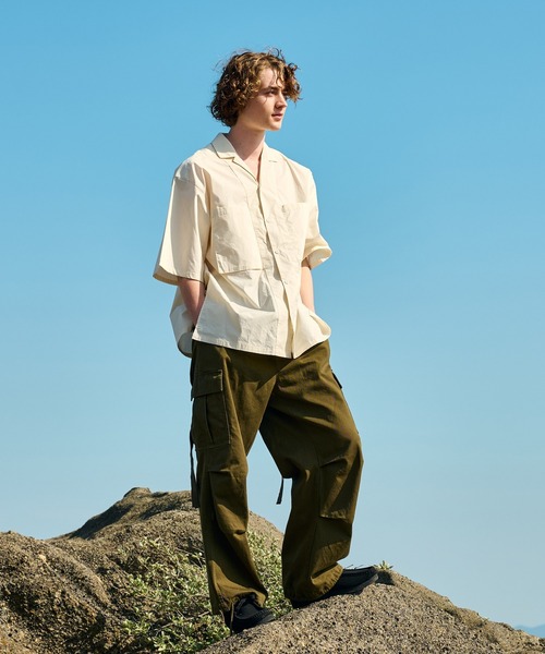 WETTEMPT(ウィテンプト)の「OPEN COLLAR BROAD SHIRT/オープンカラーブロードシャツ(シャツ/ブラウス・メンズ・サックスブルー/アイボリー・SMALL/MEDIUM/LARGE)」の20枚目の写真