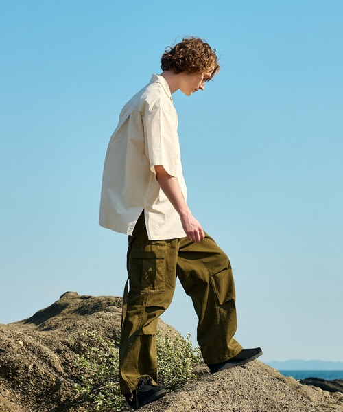 WETTEMPT(ウィテンプト)の「OPEN COLLAR BROAD SHIRT/オープンカラーブロードシャツ(シャツ/ブラウス・メンズ・サックスブルー/アイボリー・SMALL/MEDIUM/LARGE)」の19枚目の写真