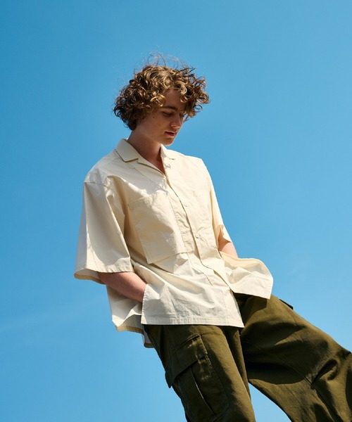 WETTEMPT(ウィテンプト)の「OPEN COLLAR BROAD SHIRT/オープンカラーブロードシャツ(シャツ/ブラウス・メンズ・サックスブルー/アイボリー・SMALL/MEDIUM/LARGE)」の22枚目の写真