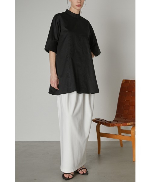 RIM.ARK（リムアーク）の「Back open high neck blouse（Tシャツ/カットソー・レディース・ブラック/アイボリー・FREE）」の12枚目の写真