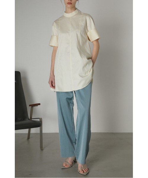 RIM.ARK（リムアーク）の「Back open high neck blouse（Tシャツ/カットソー・レディース・ブラック/アイボリー・FREE）」の11枚目の写真