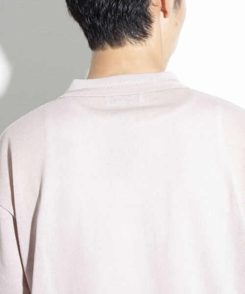 GLOSTER（グロスター）の「【GLOSTER/グロスター】リネンライク ニットポロシャツ サマーニット（ポロシャツ・メンズ・チャコールグレー/レッド/グレイッシュベージュ・S/M/L）」の18枚目の写真