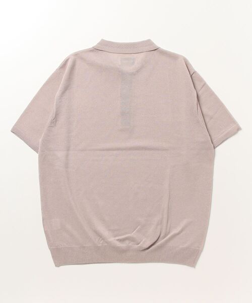 GLOSTER（グロスター）の「【GLOSTER/グロスター】リネンライク ニットポロシャツ サマーニット（ポロシャツ・メンズ・チャコールグレー/レッド/グレイッシュベージュ・S/M/L）」の7枚目の写真