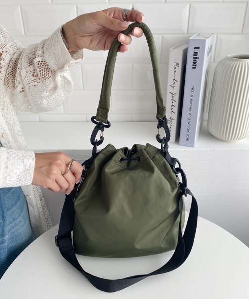wears(ウェアーズ)の「多収納2WAYミリタリーバッグ(ショルダーバッグ・レディース・アイボリー/カーキ/ブラック・FREE)」の6枚目の写真