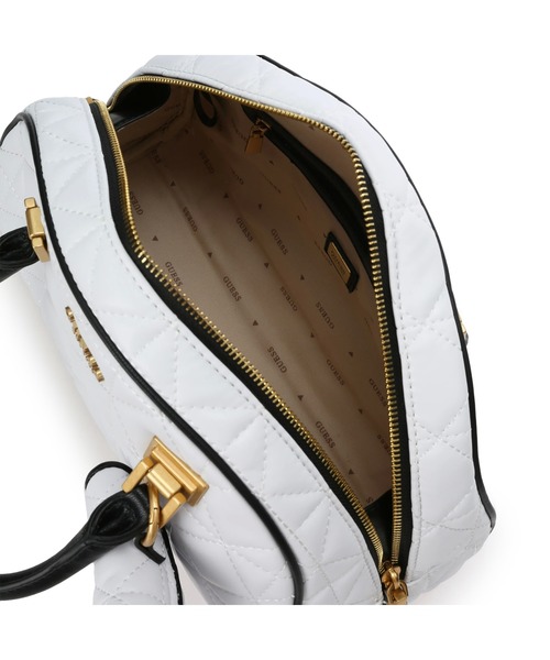 Guess(ゲス)の「MILDRED Bowler(ハンドバッグ・レディース・ホワイト/ブラック・ONE SIZE)」の12枚目の写真