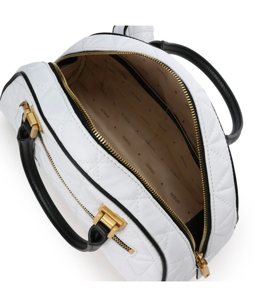 Guess(ゲス)の「MILDRED Bowler(ハンドバッグ・レディース・ホワイト/ブラック・ONE SIZE)」の9枚目の写真