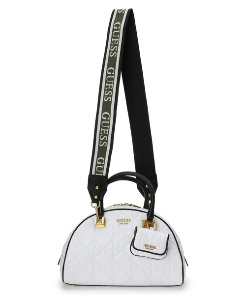 Guess(ゲス)の「MILDRED Bowler(ハンドバッグ・レディース・ホワイト/ブラック・ONE SIZE)」の11枚目の写真