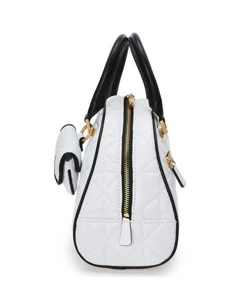Guess(ゲス)の「MILDRED Bowler(ハンドバッグ・レディース・ホワイト/ブラック・ONE SIZE)」の6枚目の写真