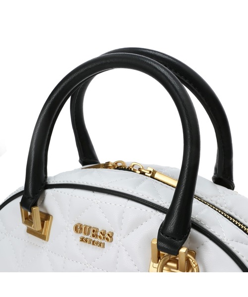 Guess(ゲス)の「MILDRED Bowler(ハンドバッグ・レディース・ホワイト/ブラック・ONE SIZE)」の4枚目の写真