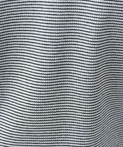 BAYFLOW（ベイフロー）の「2WAYボーダープルオーバー（Tシャツ/カットソー・レディース・オフホワイト/オレンジ/ライトオリーブ・SMALL/MEDIUM）」の14枚目の写真