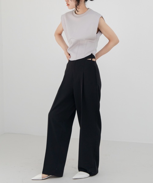 ★SEA NY★ Shai サイドカットアウトパンツ カーキ★送関込 AR5834EW16872_fw_thumbM.jpg