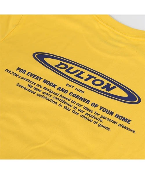 DULTON（ダルトン）の「DULTON T-SHIRT OVAL LOGO/ ダルトン Tシャツ オーバル ロゴ（Tシャツ/カットソー・メンズ・イエロー/ネイビー/ホワイト/ブラック・LARGE/MEDIUM/SMALL/X-LARGE）」の9枚目の写真