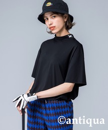【STCH】ロゴデザインハイネックトップス