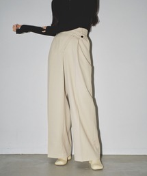 Asymmetry Twill Trousers