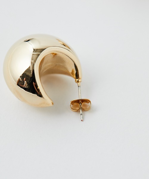 GALLARDAGALANTE（ガリャルダガランテ）の「Plumpムーンピアス（ピアス（両耳用）・レディース・ゴールド・FREE）」の5枚目の写真