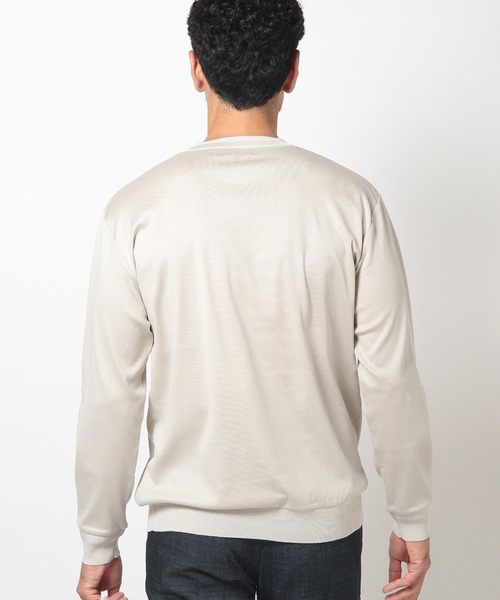 MEN'S BIGI(メンズビギ)の「60/2マーセライズジャージクルーネックニット(ニット/セーター・メンズ・パープル/オフホワイト/チャコールグレー・02/01/03)」の11枚目の写真