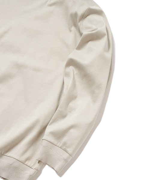 MEN'S BIGI(メンズビギ)の「60/2マーセライズジャージクルーネックニット(ニット/セーター・メンズ・パープル/オフホワイト/チャコールグレー・02/01/03)」の14枚目の写真