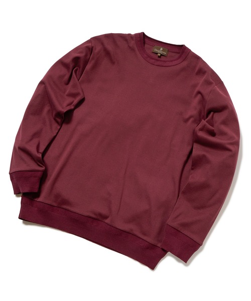 MEN'S BIGI(メンズビギ)の「60/2マーセライズジャージクルーネックニット(ニット/セーター・メンズ・パープル/オフホワイト/チャコールグレー・02/01/03)」の18枚目の写真