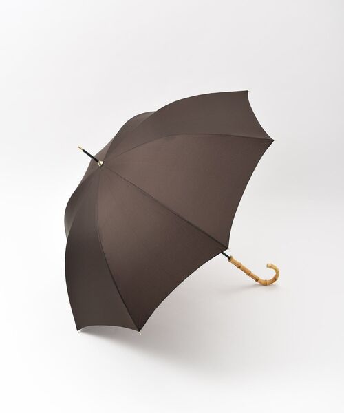 BRUNO（ブルーノ）の「BRUNO バンブーアンブレラ（長傘・レディース・ブラウン/グレー/ピンク/ブルー・ﾌﾘ-）」の2枚目の写真