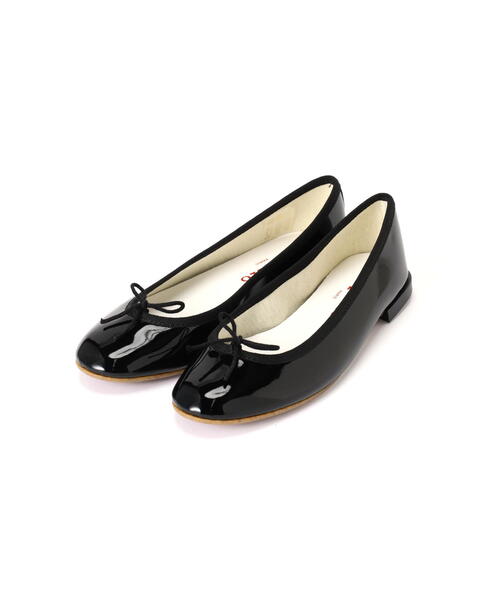 human woman(ヒューマンウーマン)の「【Repetto】フェイクレザーバレエシューズ(スニーカー・レディース・ブラック・24.0cm)」の1枚目の写真
