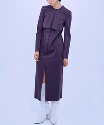 【THINGS THAT MATTER】SCUBA JERSEY BACK OPEN MAXI DRESS