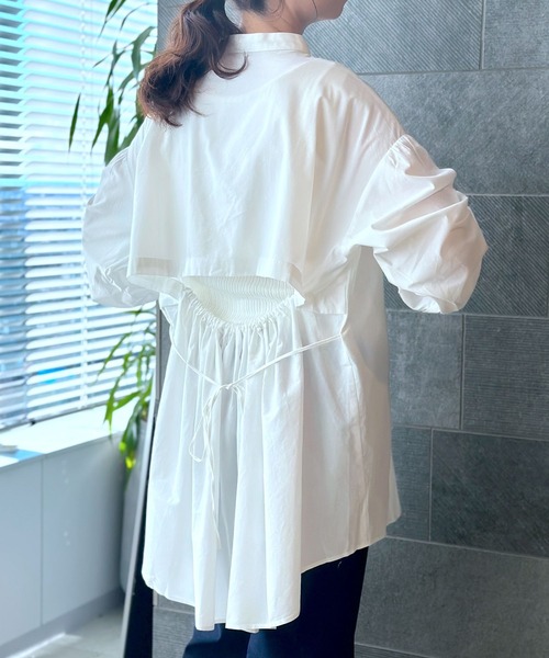 LEPSIM（レプシィム）の「インナー付き2Pセットブラウス　964240（シャツ/ブラウス・レディース・ブラック/グリーン/オフホワイト・FREE）」の2枚目の写真