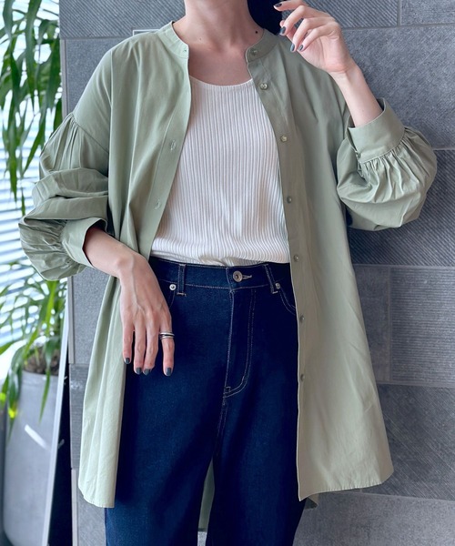 LEPSIM（レプシィム）の「インナー付き2Pセットブラウス　964240（シャツ/ブラウス・レディース・ブラック/グリーン/オフホワイト・FREE）」の3枚目の写真